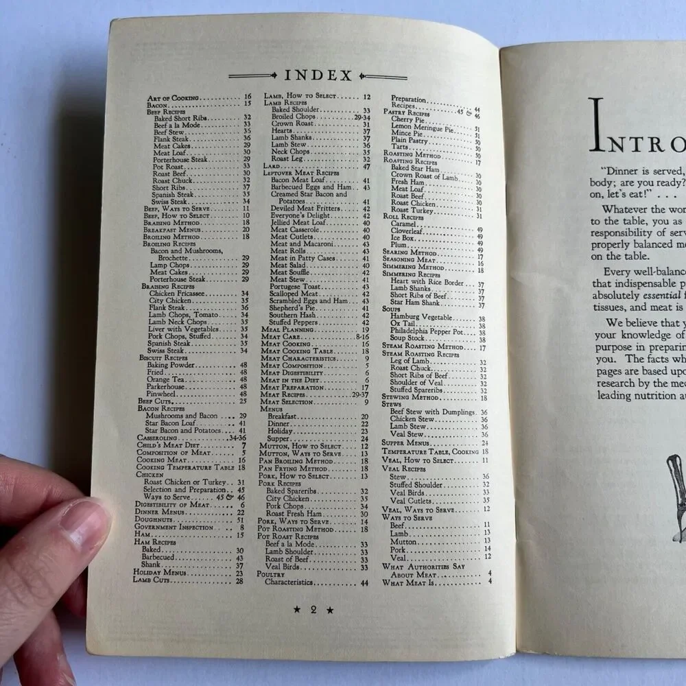 Vintage 1934 Armour Meat Cookbook Selection Preparation 100 Ways to Serve